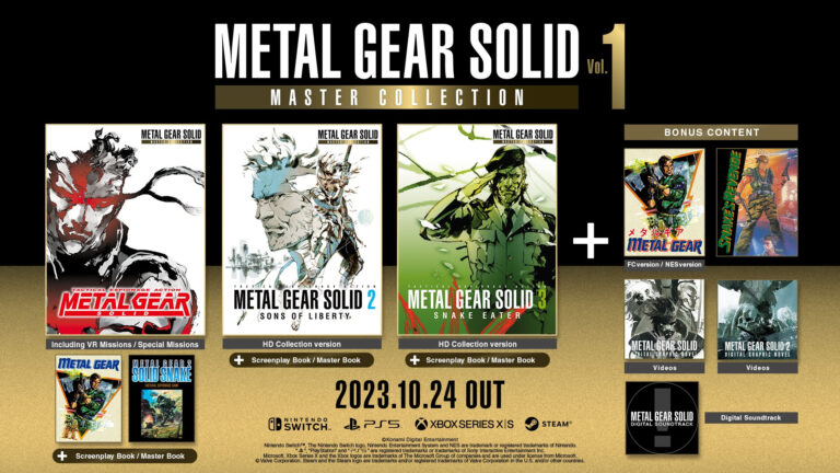 Metal Gear Solid Master Collection Vol.1 dévoile son édition Day One ainsi que son contenu exclusif