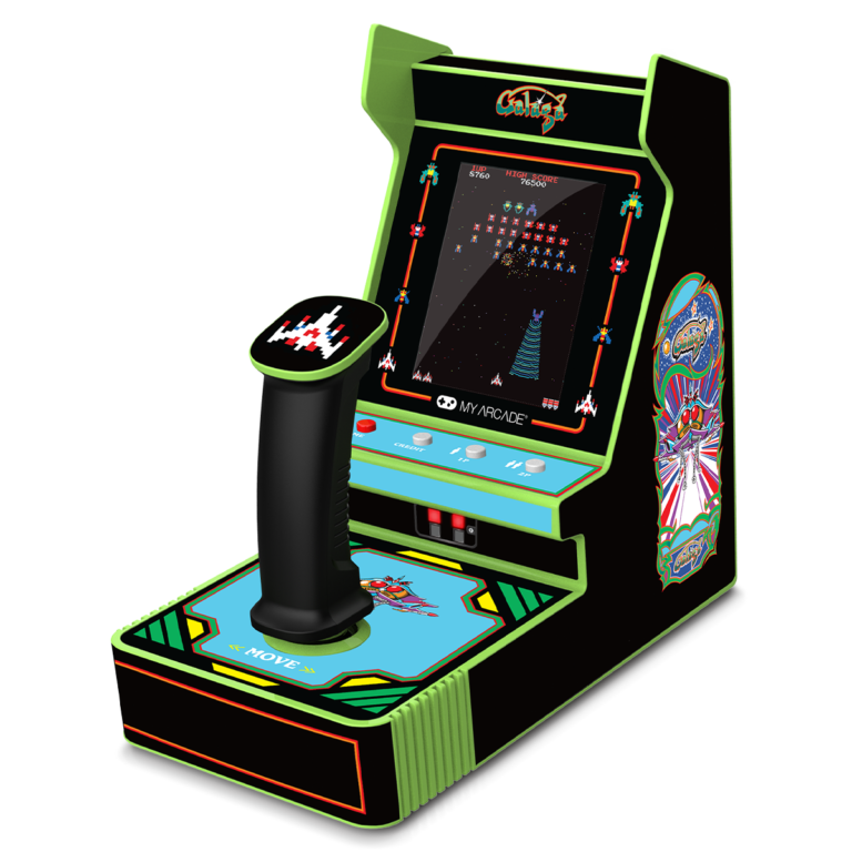 La nouvelle gamme Joystick Players de mini bornes My Arcade® arrive en France avec le modèle Galaga + Galaxian !